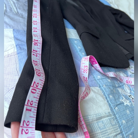 H&M Womens Black Tailored Classic Workwear Office Career Blazer 4 - Picture 10 of 11